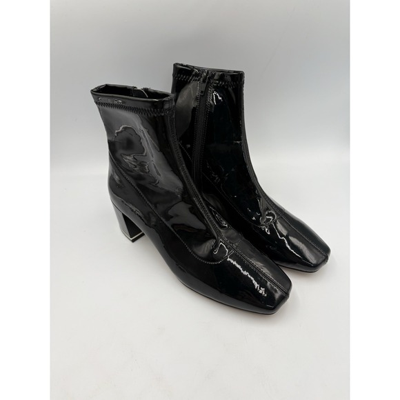 Aldo Shoes - ALDO Lothellima Black Patent Ankle Boots Women US Size 7